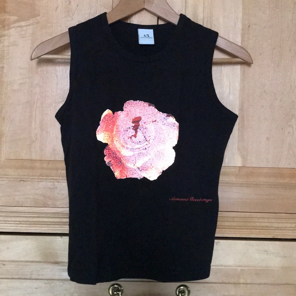 Armani exchange black t shirt